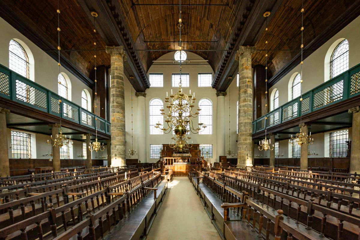 Bezoek aan de Portugese synagoge te Amsterdam